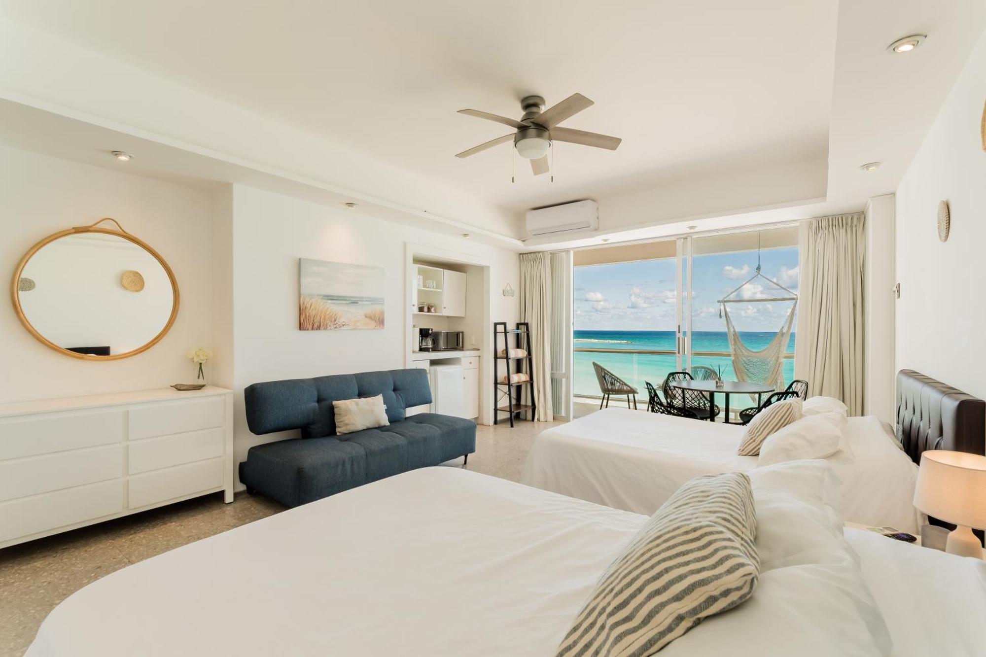 *Turquoise Escape- Beachfront Studio By Casa Paraiso* Cancun Bagian luar foto